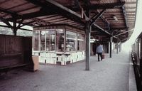 S-Bahnhof Strausberg Stadt, Datum: 16.06.1990, ArchivNr. 22.136